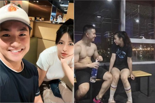 Chàng PT điển trai thân mật với cô gái xinh đẹp