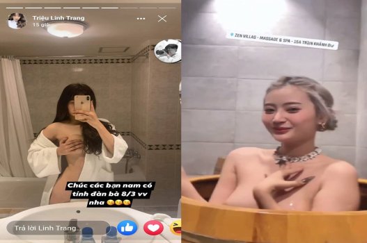 Hot TikToker Triệu Linh Trang thu hút trong clip mới