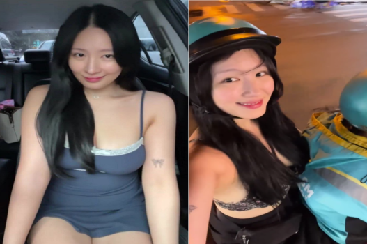 Kim Chi nhờ anh tài xế đưa đến điểm hẹn hấp dẫn