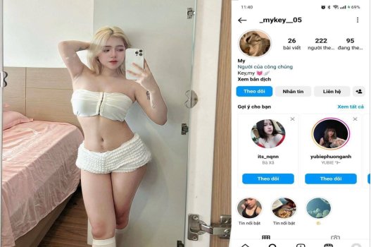 Mykey gái xinh ngoan hiền háng rộng mê hoặc