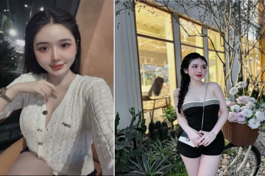 Phấn khích dù xinh đẹp nàng tận hưởng niềm vui