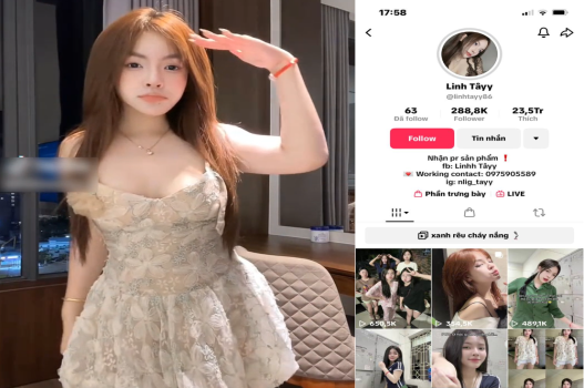 Video sex Linh Tây tiktoker xinh đẹp